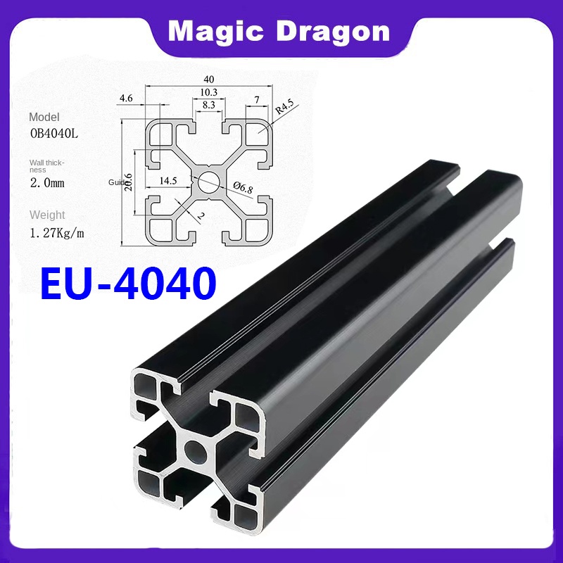 Linear Rail Mgn12H Set - 1 peça preto 4040 padrão europeu