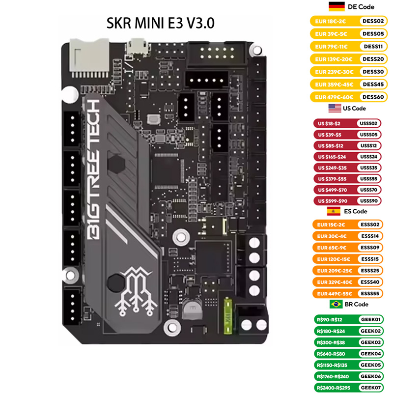 Corexy 3D Printer Kit - Bigtreetech skr mini e3 v3.0 placa-mãe