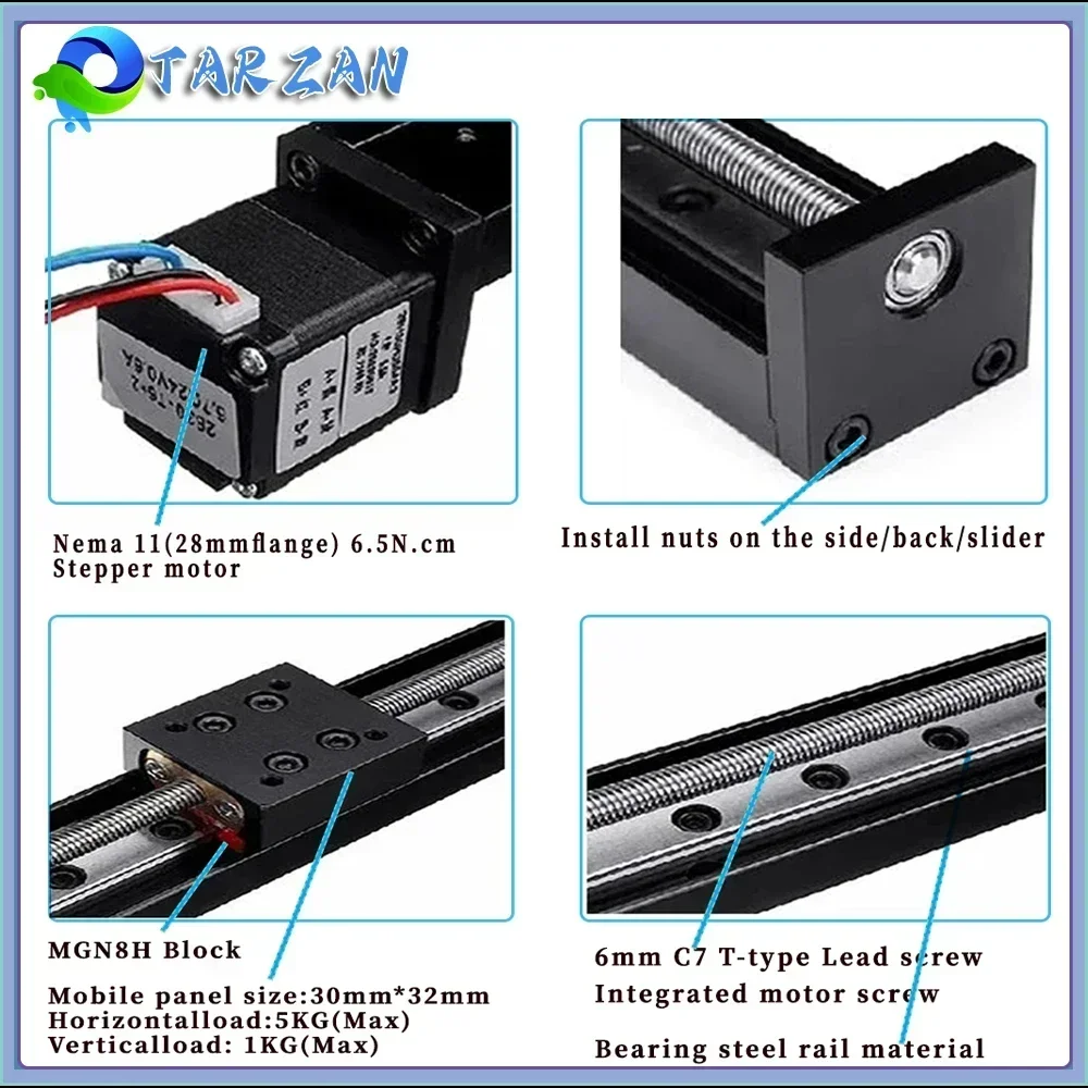 Mini Mesa Deslizante Tipo T co - Linear Rail Mgn12H Set avaliação e preço